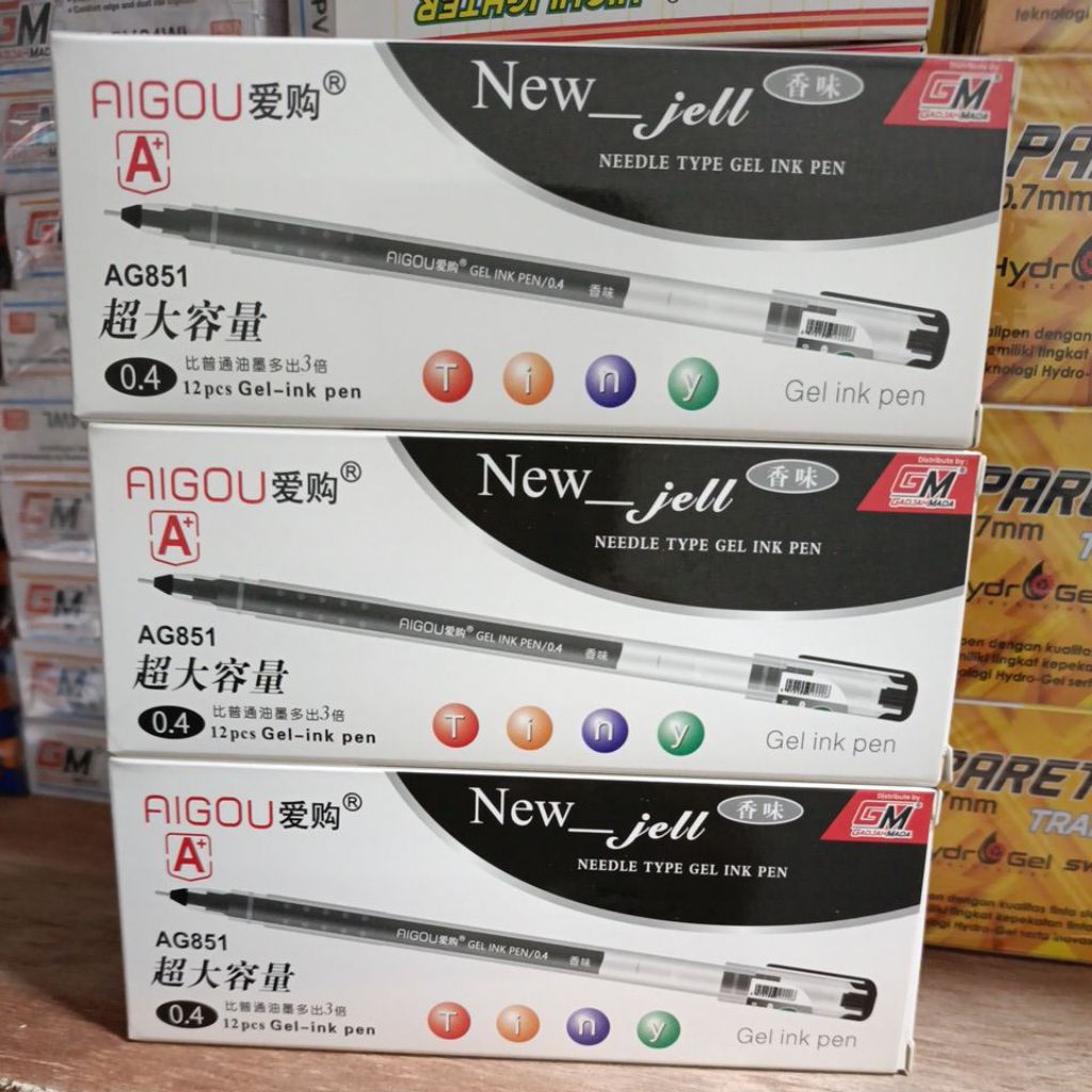 

NEW Gel aigo per kotak 12 pcs