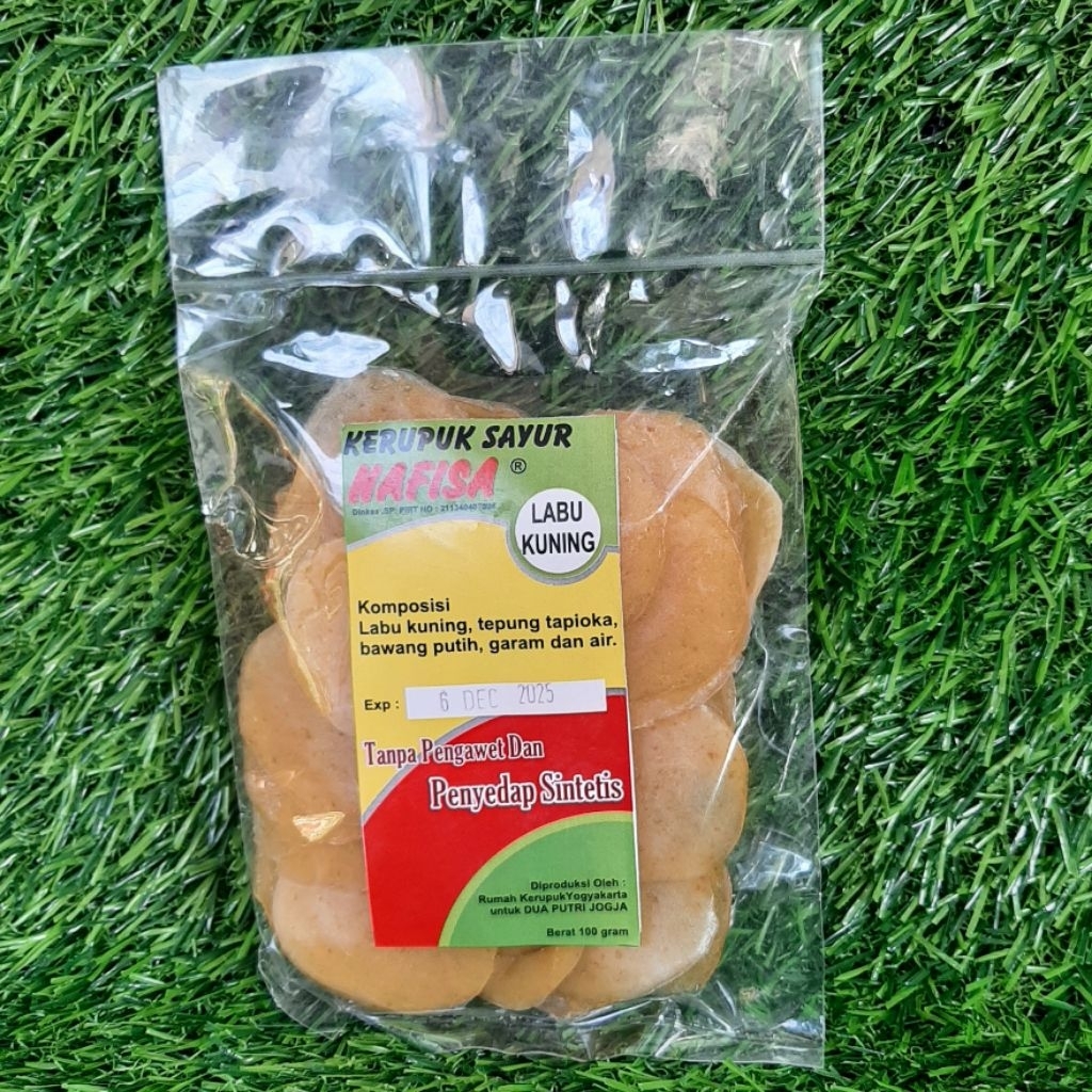 

Kerupuk sayur labu kuning nafisa