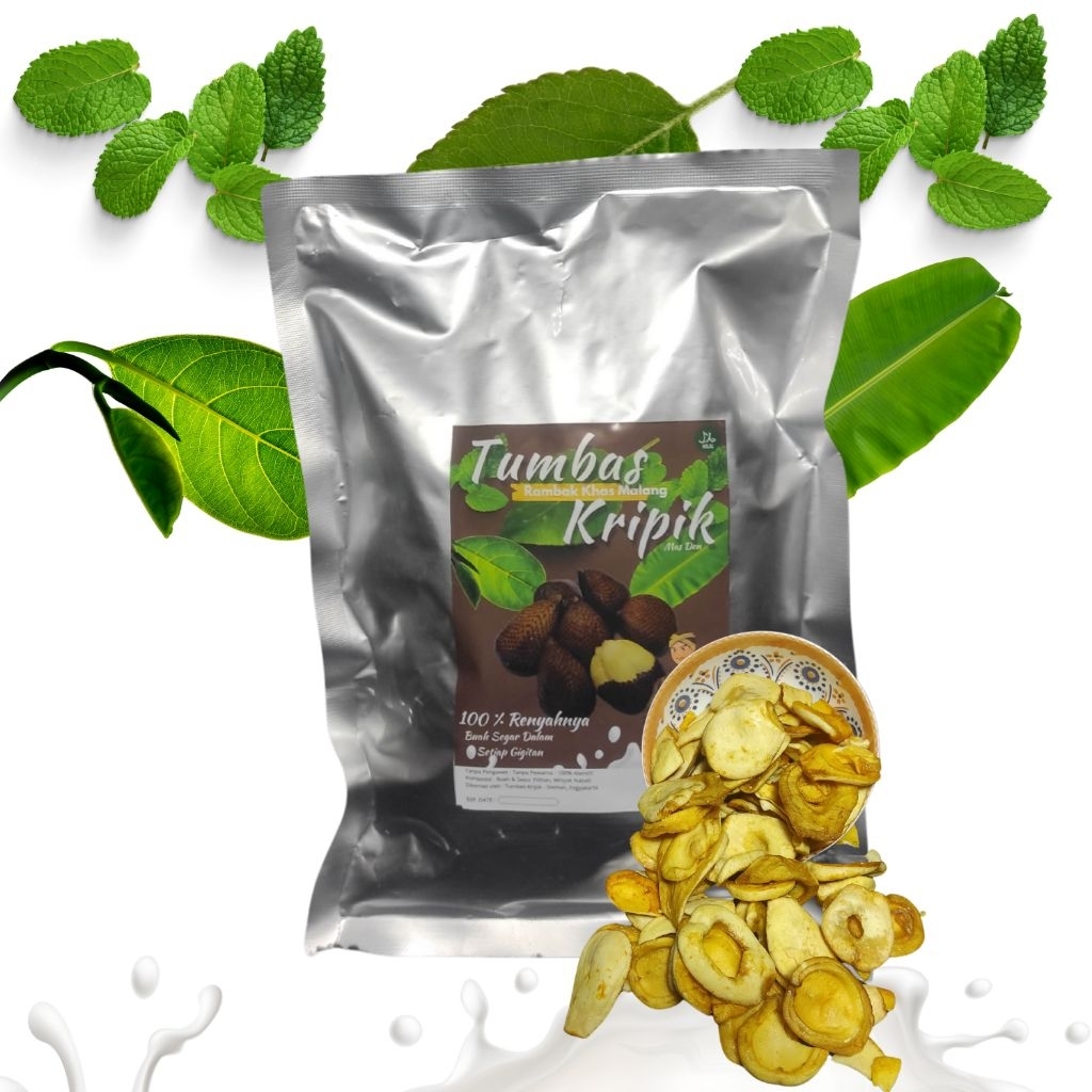 

Tumbas Kripik Mas Den salak kemasan besar 200 gr - Camilan buah dan sayur khas Malang