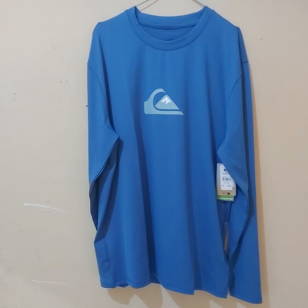 Rashguard Quiksilver Long Sleeve size L / Baju Renang Pria Lengan Panjang Quiksilver size L