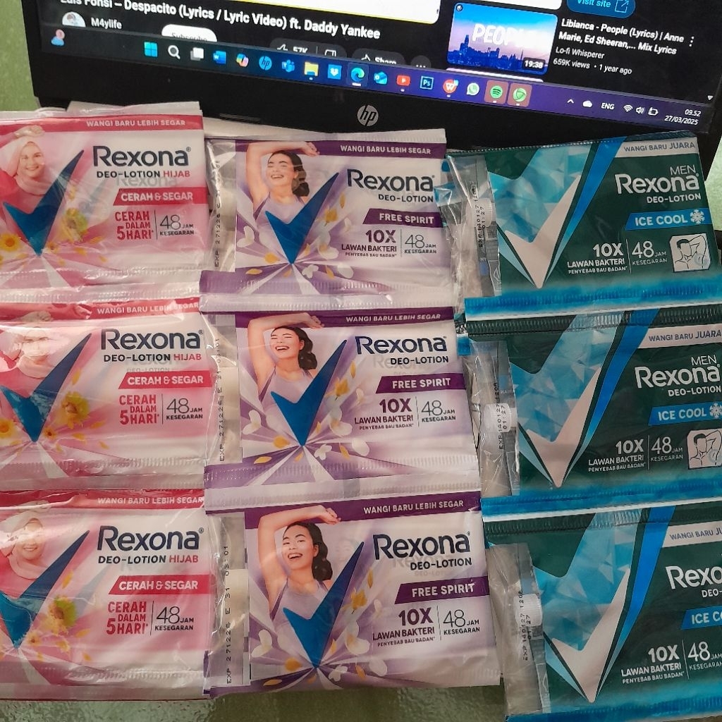 Rexona Deodorant Sachet 1 renteng 12 pcs