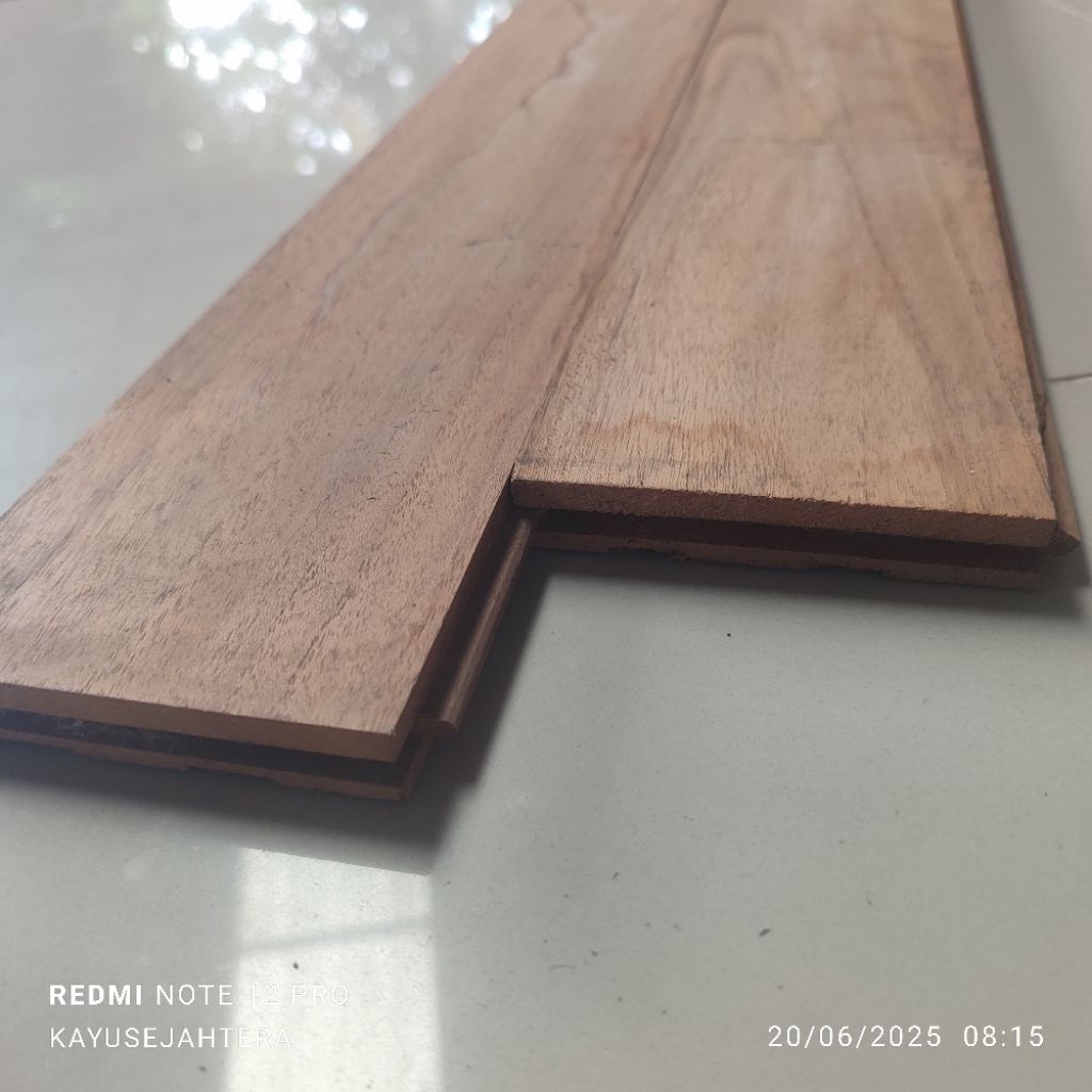 LANTAI KAYU JATI FLOORING PARKET KAYU JATI MURAH BERKUALITAS 1,5 x 9 x 30 - 100 cm