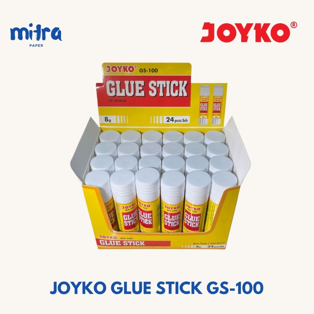 

Glue Stick Joyko GS-100 8 Gram / Lem Glue Stick / Lem batangan / Lem Kertas