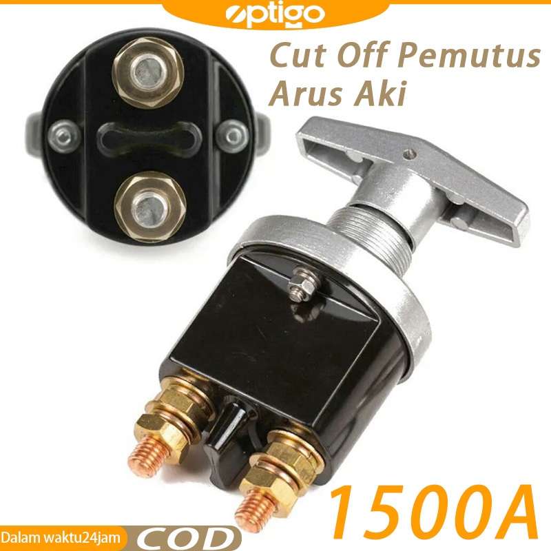 Pemutus Arus Aki 1500A Kualitas Bagus, Cut Off untuk Yacht/Rumah Mobil, Panel Kunci 12V