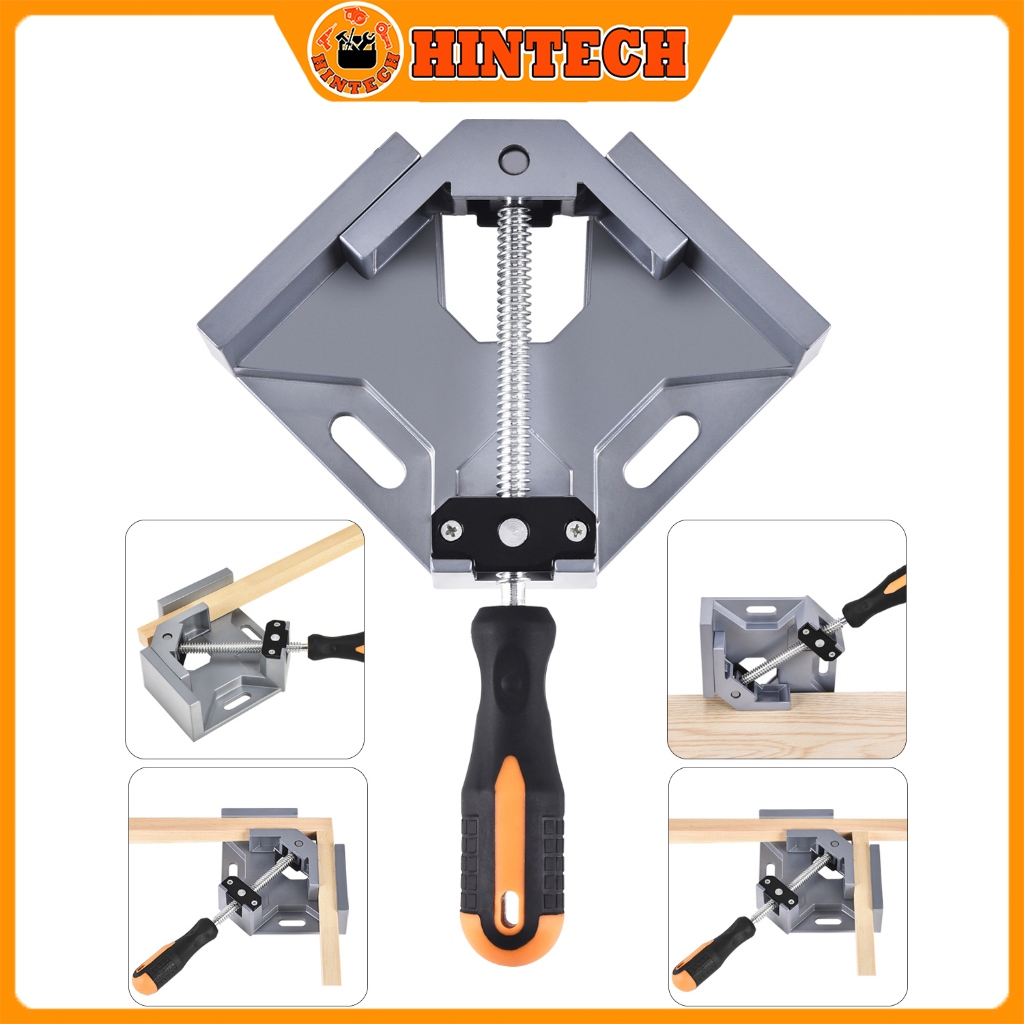 Penjepit Sudut 90 Siku-siku Alat Las Kayu Logam Genggam Penjepit sudut siku-siku dengan pegangan