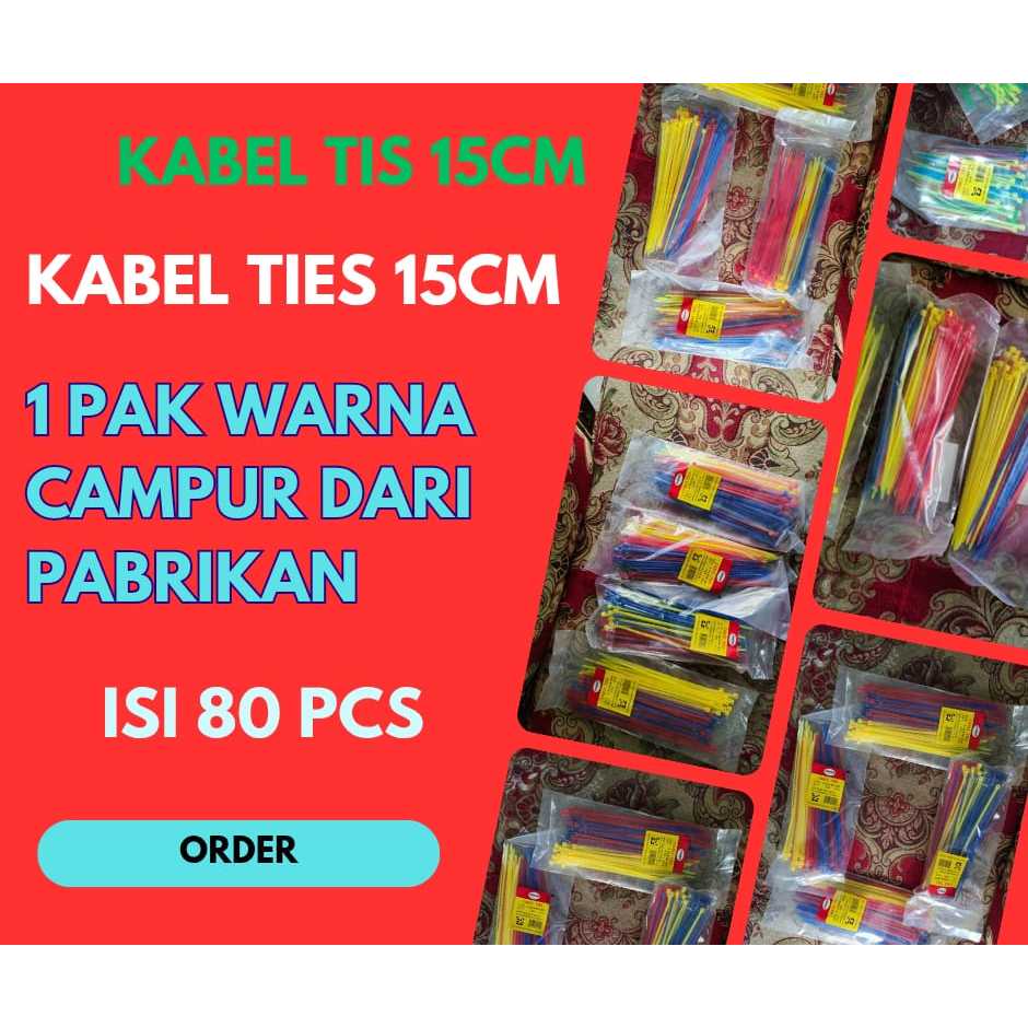 

Kabel TIS Warna Warni Panjang 15cm | Kabel TieS Warna Warni Panjang 15cm