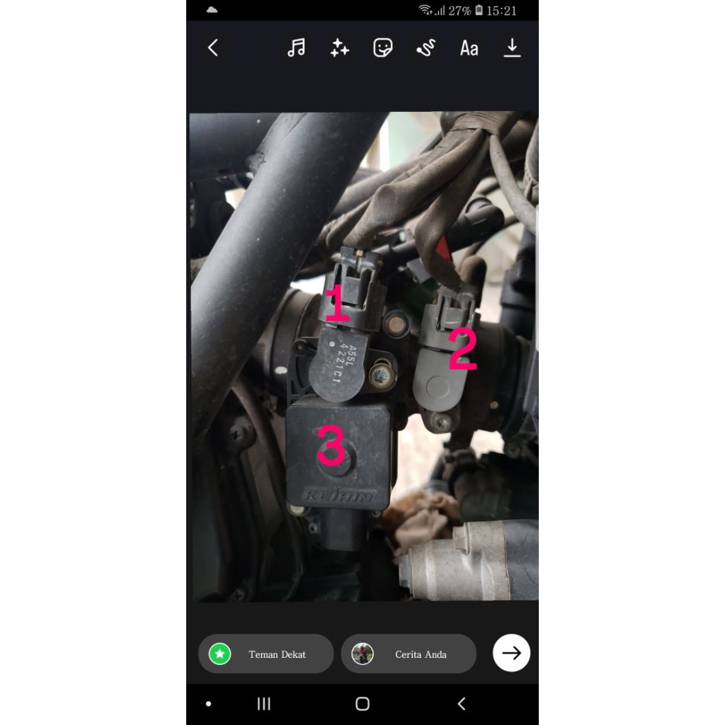 Sensor TPS Subtrothel Ninja 250 fi Old Copotan Satuan