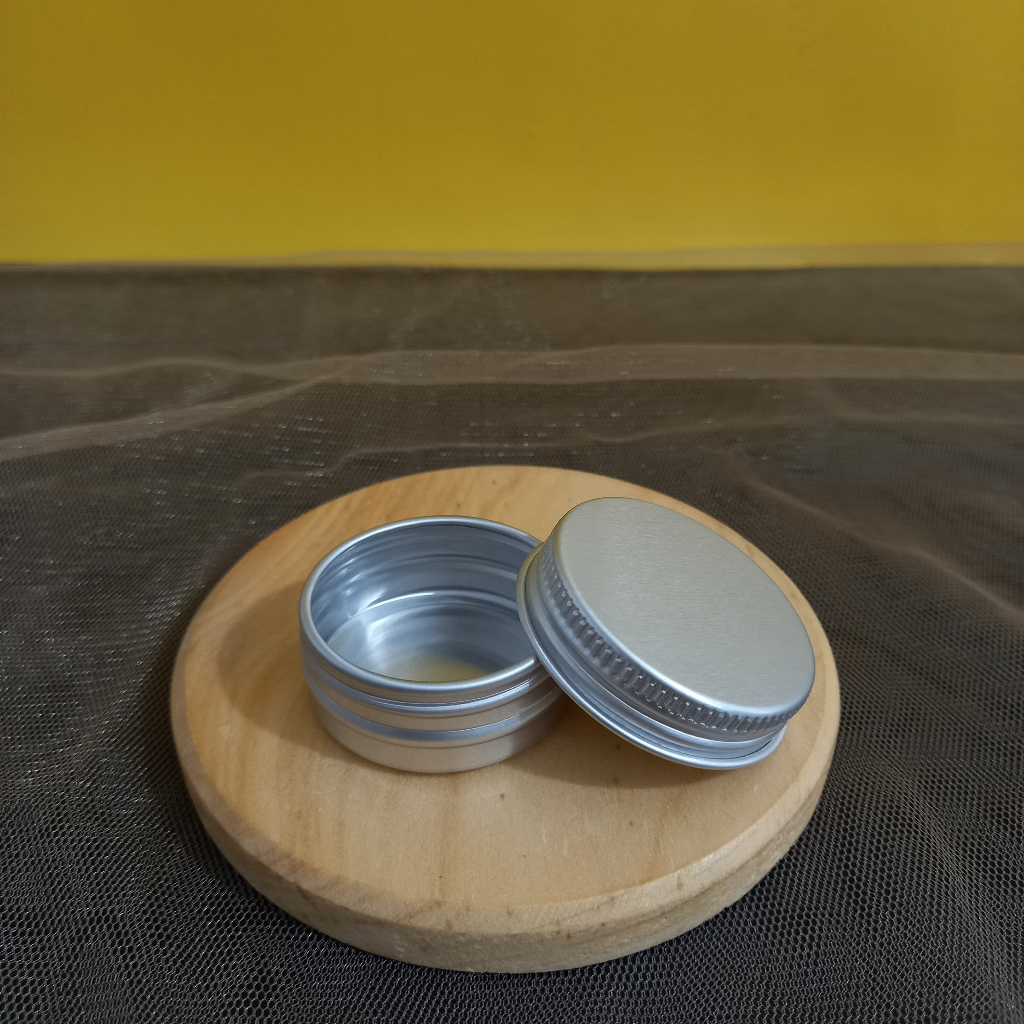 Pot pomade kaleng alumunium 15gr - varian silver