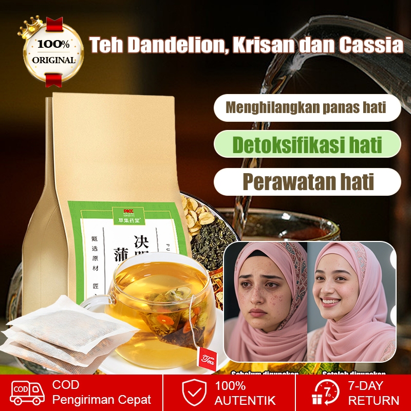 

❤️Beli 1 gratis 2❤️【5g*30 bag/Bottle】Teh Dandelion dan Cassia Teh Pemeliharaan dan Pelindung Hati Teh Kesehatan Penurun Panas Menghilangkan Lemak Hati Teh Bunga Krisan