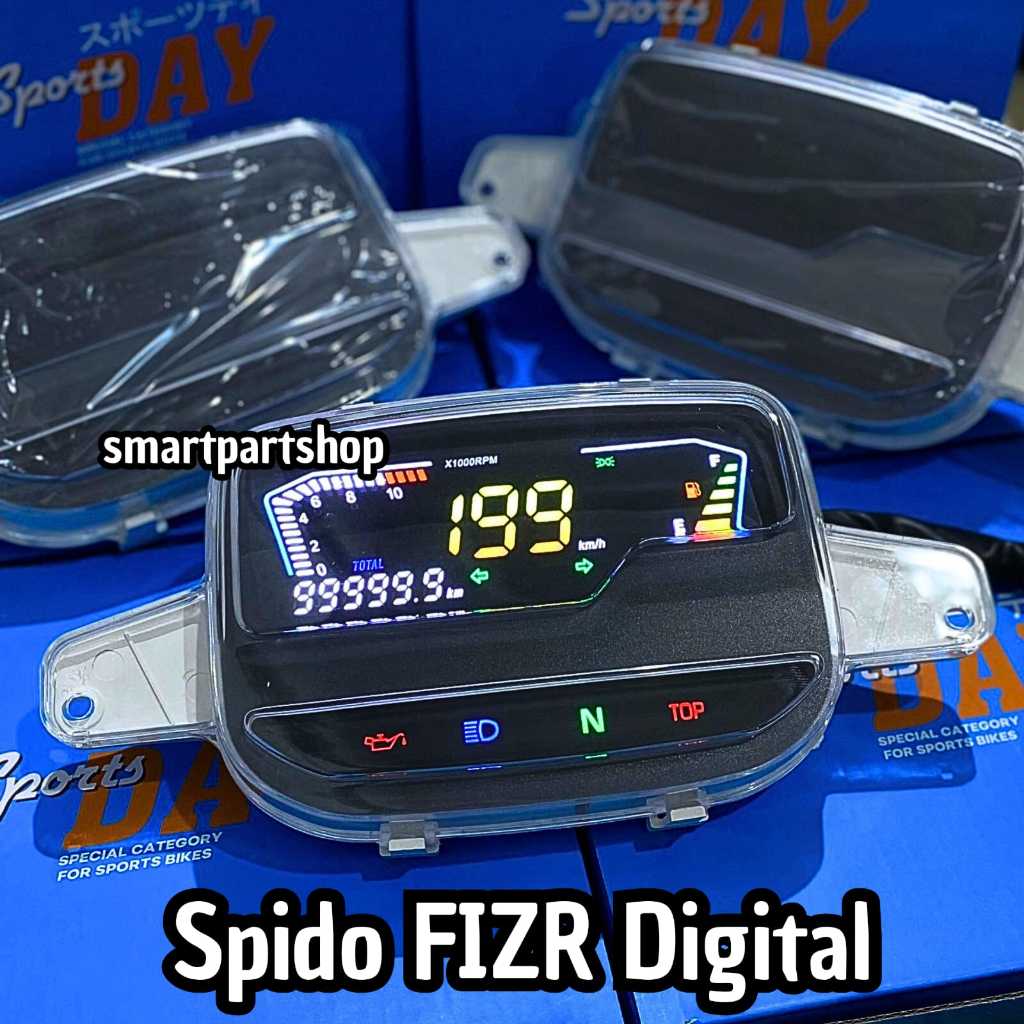 Spido Fizr Digital Speedometer Digital Yamaha F1ZR FIZR V 110 ZHE Kilometer Spidometer POSWAN Force 