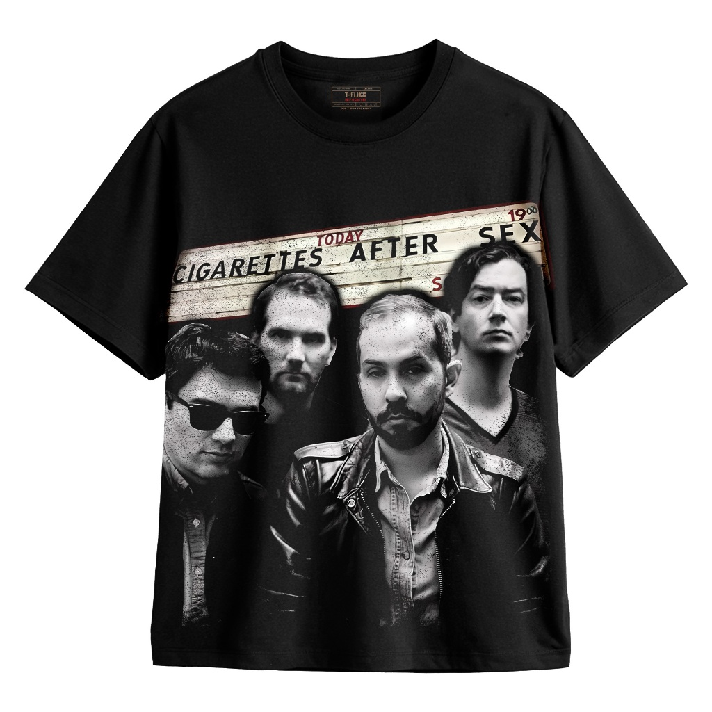Original CIGARETTES AFTER SEX KAOS BAND TSHIRT OVERSIZE UNISEX HITAM - TFLIKS Unisex Tee
