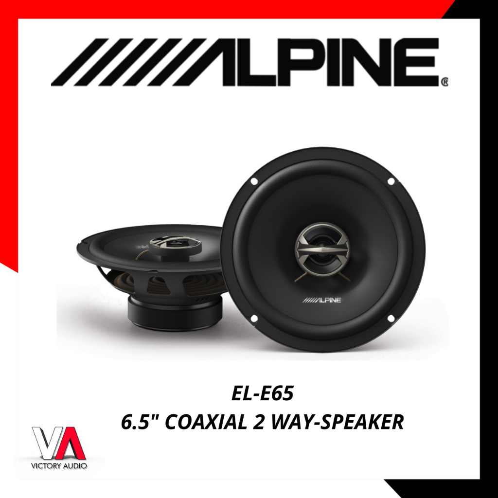 Speaker Mobil Alpine EL-E65 6.5 Inch Coaxial 2-Way Speaker System