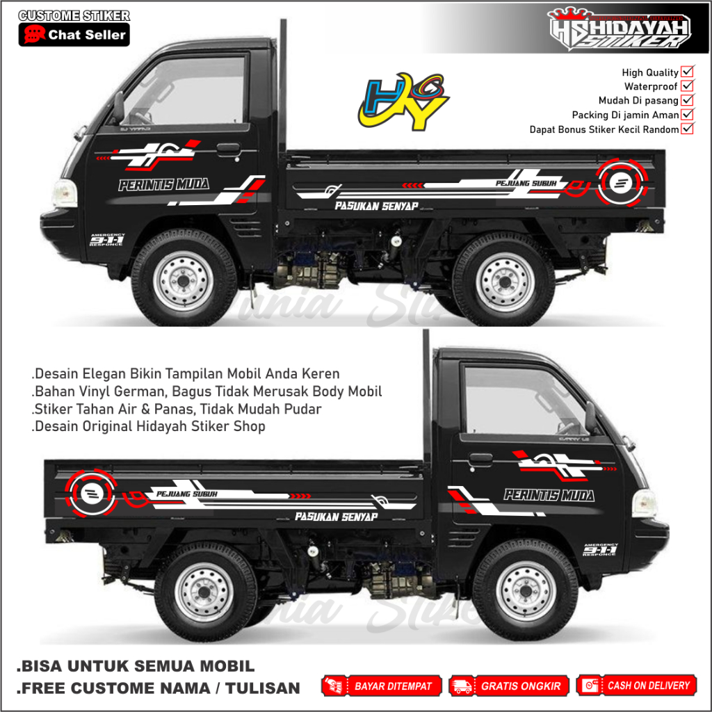 stiker mobil pick up colt t120ss stiker stripping mobil pick up stiker mobil pick up colt t l300 car