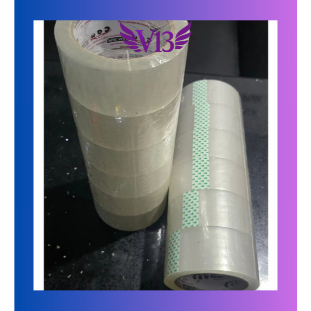 

V13SHOP Lakban Bening & Coklat Merk Camtape 1 Slop (6pcs) Slasiban 2inch 45mm x 90yard Kuat