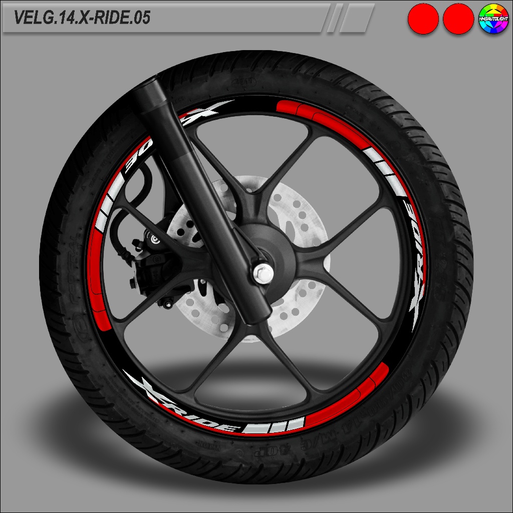 STICKER VARIASI VELG MOTOR RING 14 SEMUA TYPE X-RIDE 05