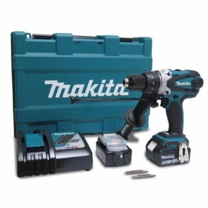 MAKITA DHP458RTE MESIN BOR BESI TEMBOK / CORDLESS HAMMER DRILL 18V