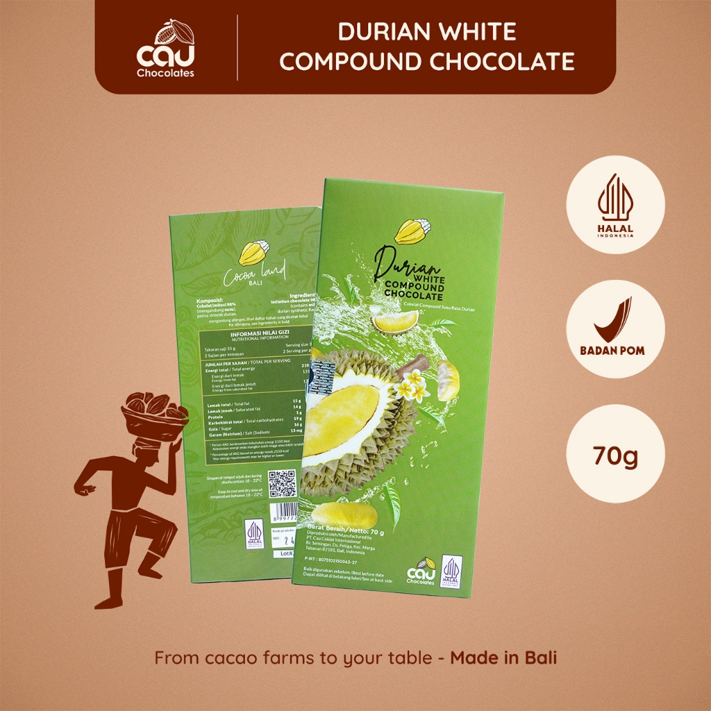 

Cocoa Land - Durian Chocolate Compound – 70 gr