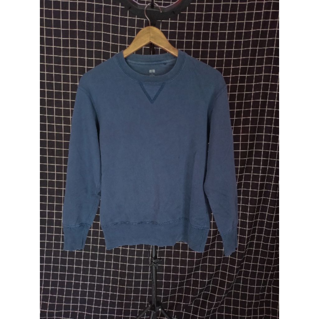 Uniqlo polosan crewneck second original murah
