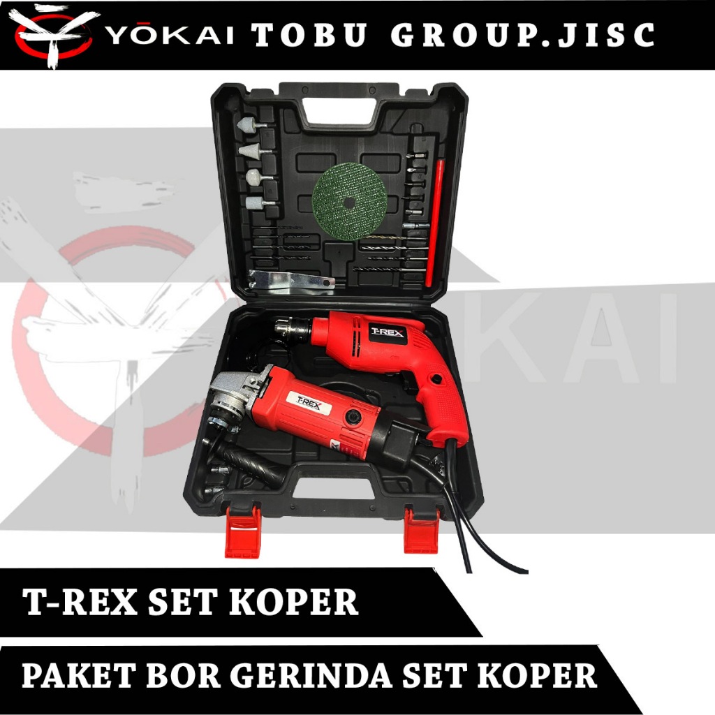 PAKET BOR + GERINDA T-REX BOR GERINDA SET KOPER TERMURAHH Bor Gerinda Murah