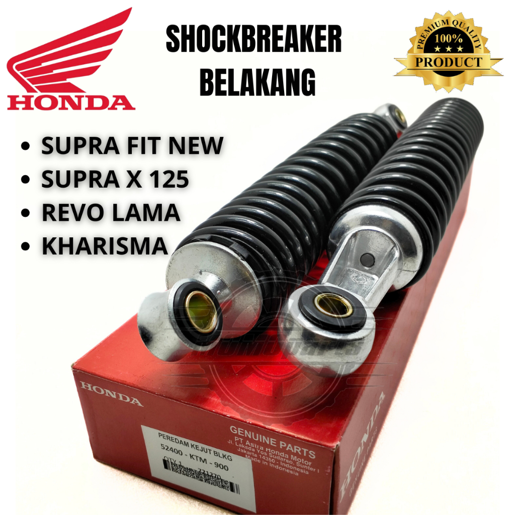 ORIGINAL SHOCKBREAKER BELAKANG MOTOR HONDA SUPRA X 125 FIT NEW KHARISMA KARISMA REVO LAMA OLD KUALIT