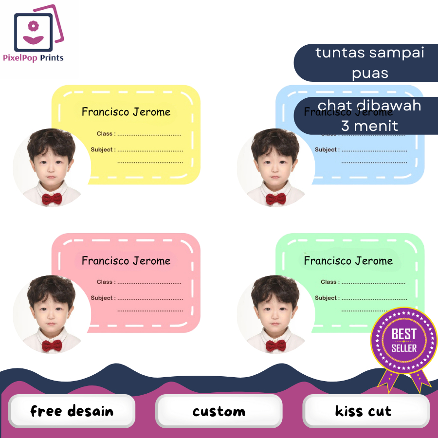 

Stiker Label Nama Anak Custom STIKER BUKU PELAJARAN