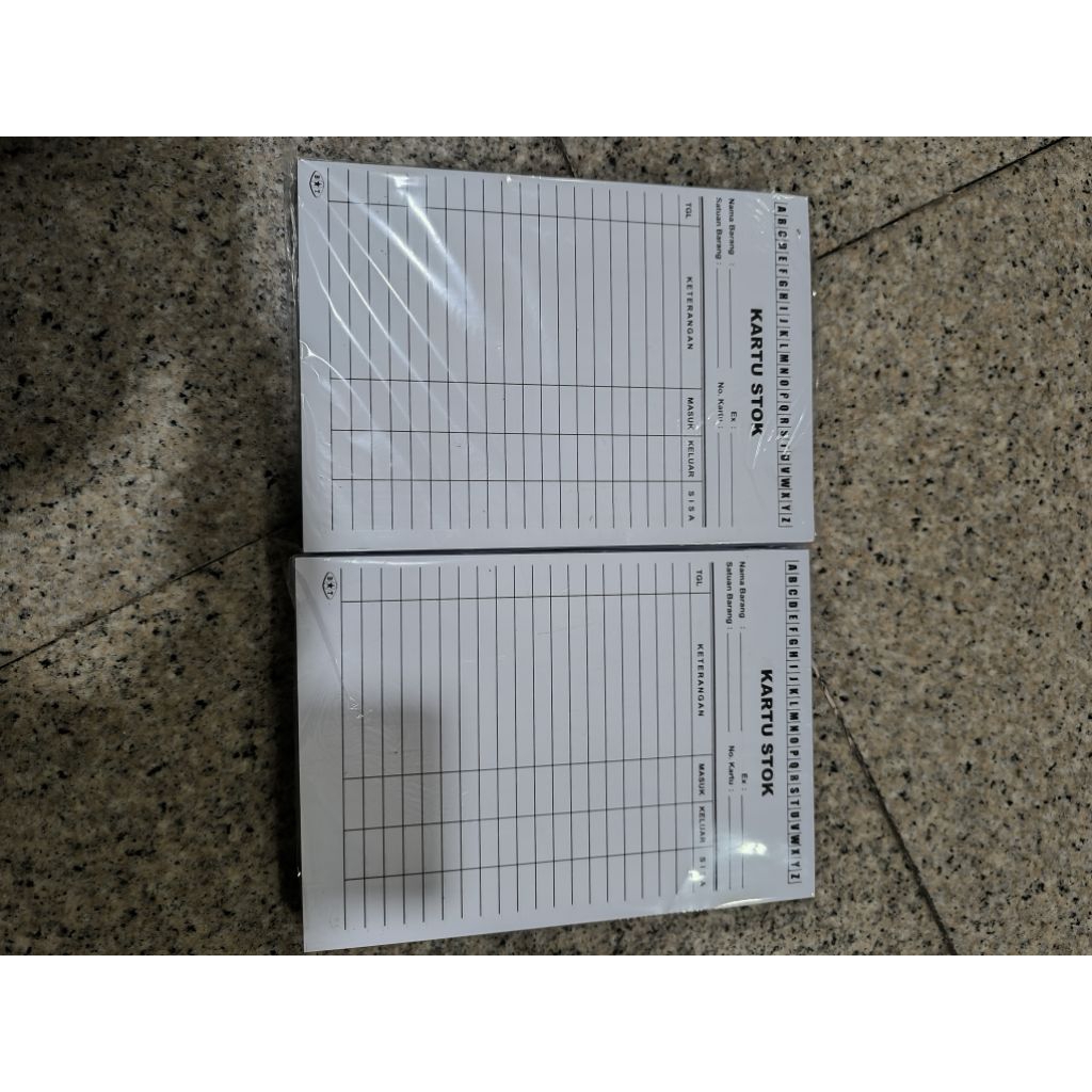 

Kartu stock putih kecil (1pack)