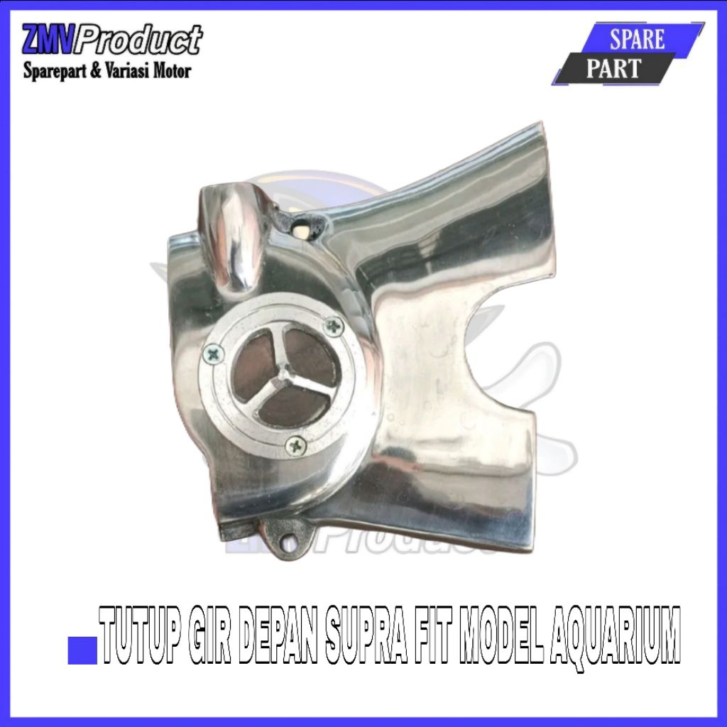 TUTUP GIR GEAR GER DEPAN SUPRA LAMA FIT X SUPRA LAMA 110 MODEL AQUARIUM LOGO MERSI