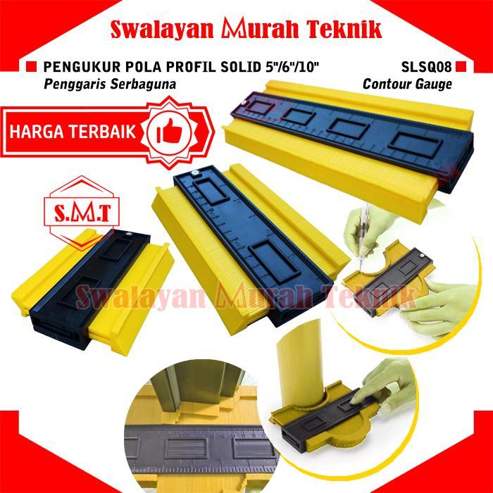 

Contour Gauge Pengukur serbaguna 5" 6" 10" SOLID Penggaris pola profil