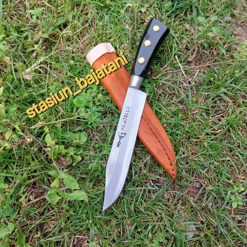 Pisau candak cap garpu besi baja per asli 28cm (8Dim)