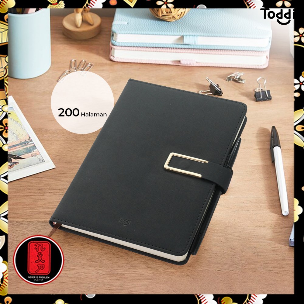 

Toddi Buku Jurnal Hardcover 68GSM 200 Halaman Grid - JSK25 - Black