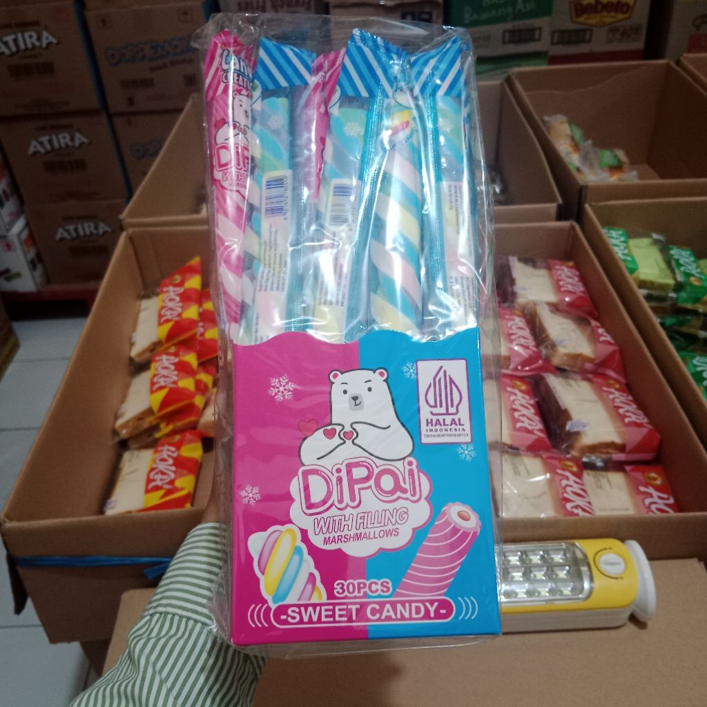 

RS Marshmallow Dipai (12g) marsmellow panjang isi 30pcs
