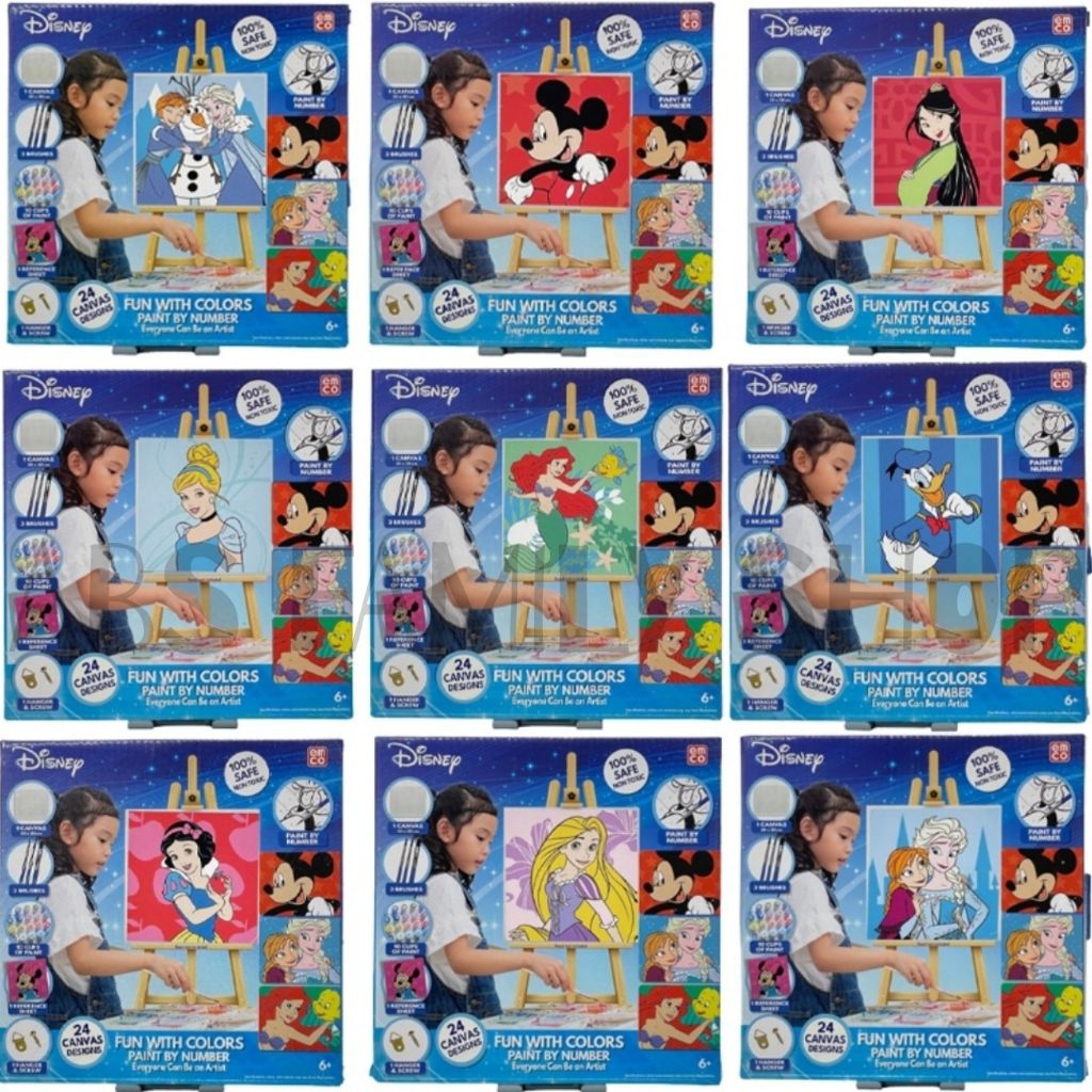 

EMCO Fun with Colors Paint by Number Alat Lukis + Canvas Assorted