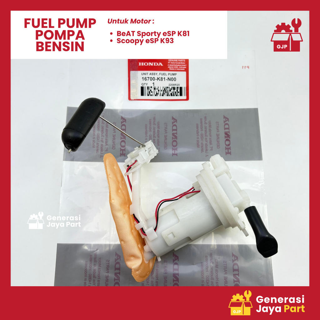Fuel Pump Pompa Bensin Fuelpump Set Beat Sporty Esp K81 Scoopy Esp  16700-K81-N00 | FUEL PUMP | HOND