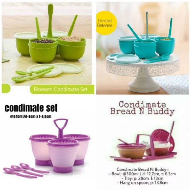 tupperware condimate set tempat bumbu