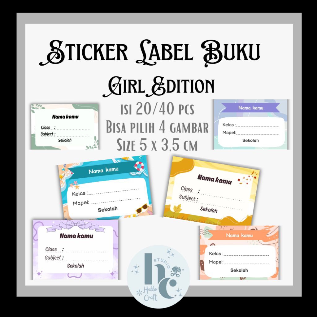 

Sticker label nama aesthetic/sticker buku pelajaran/sticker buku tulis/sticker aesthetic/sticker buku tulis pelajaran