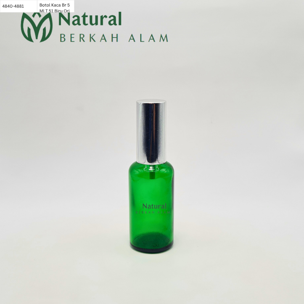 Botol Kaca Br 50 Ml Hijau Original Tutup Spray Alumunium Fullcap / Botol Kaca / Botol  / Botol Parfu