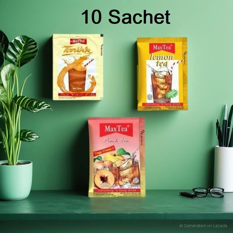 

Max Tea all varian 10 Sachet Max Lemon Tea Maxx Tea Tarik Peach Tea Max Teh Tarik