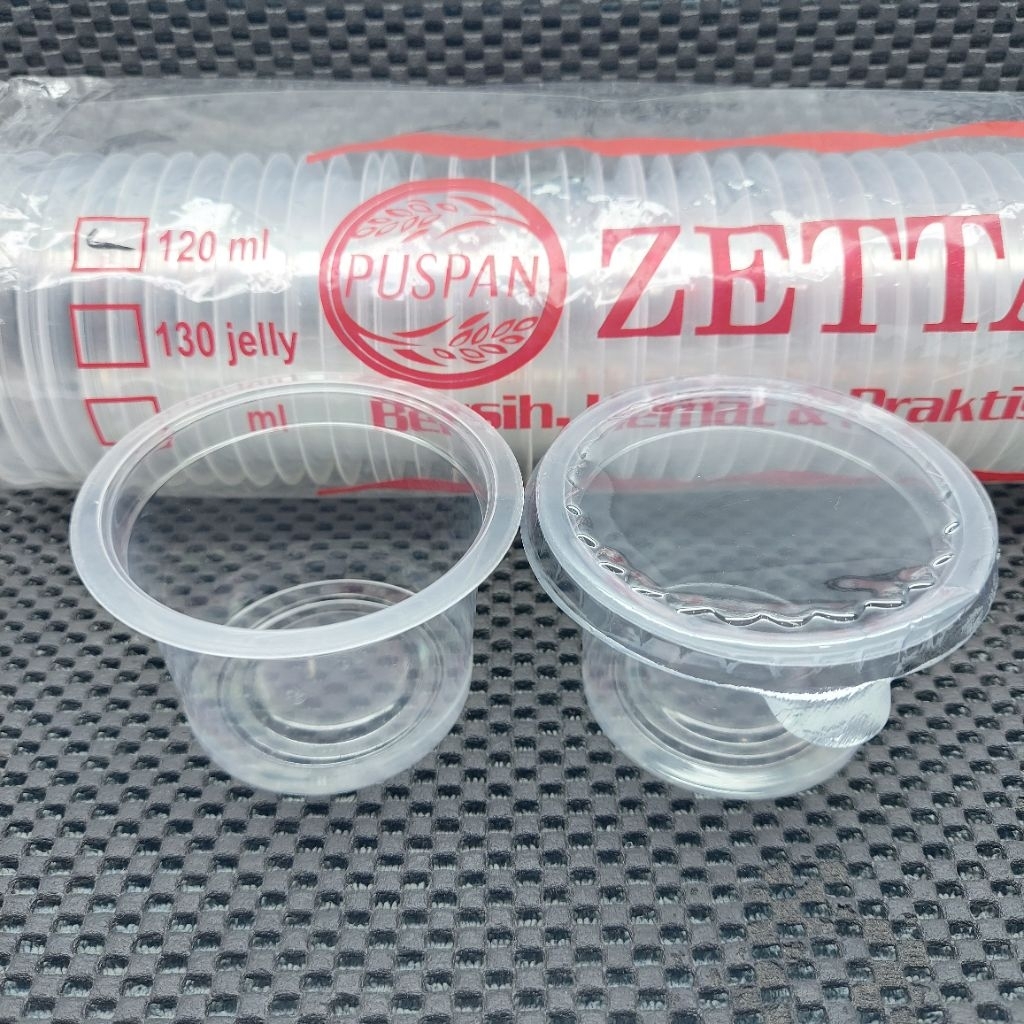 TEMPAT JELLY/CUP+TUTUP JELLY BENING 120ml
