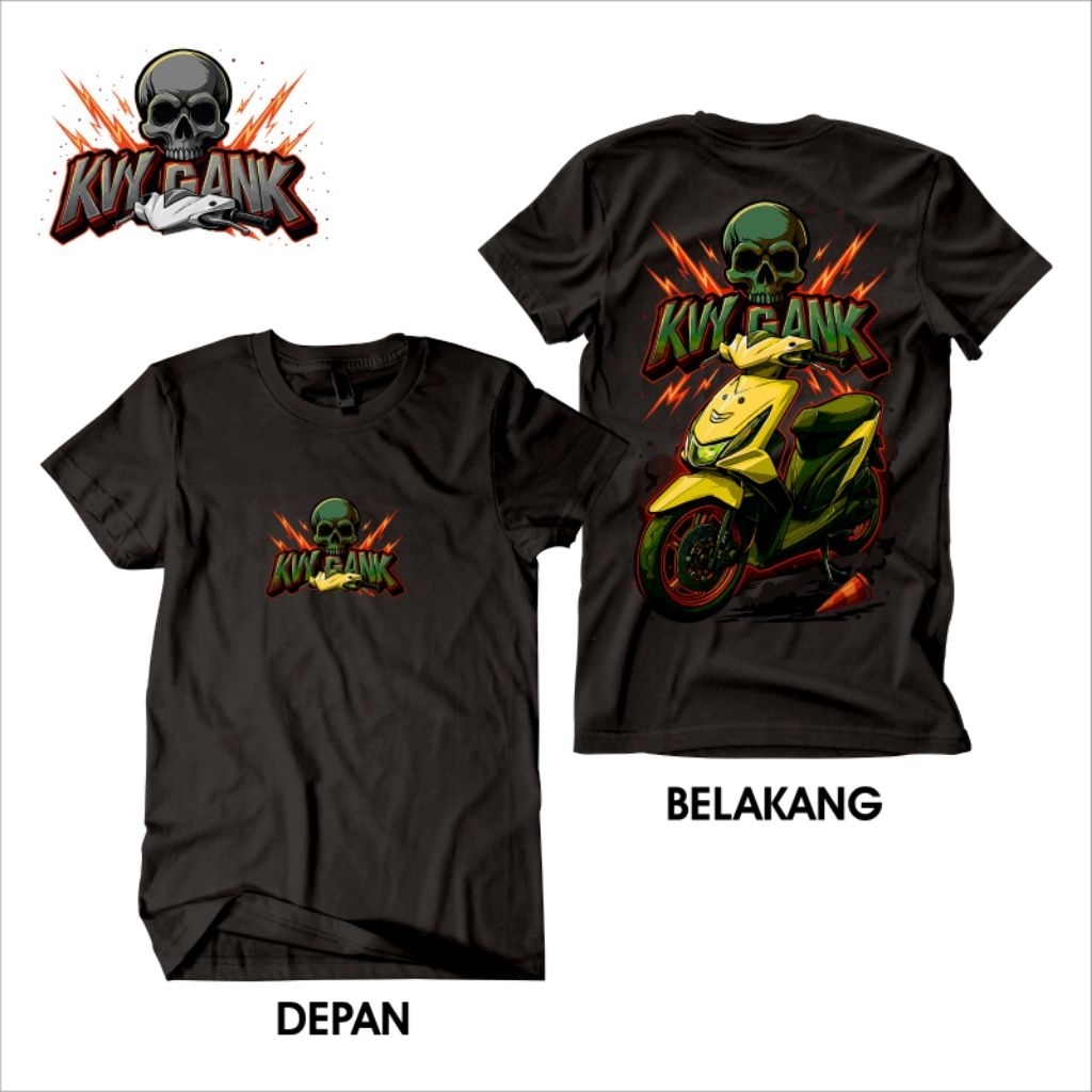 Kaos Motor Honda Beat Karbu KVY Gank Racing balap motor