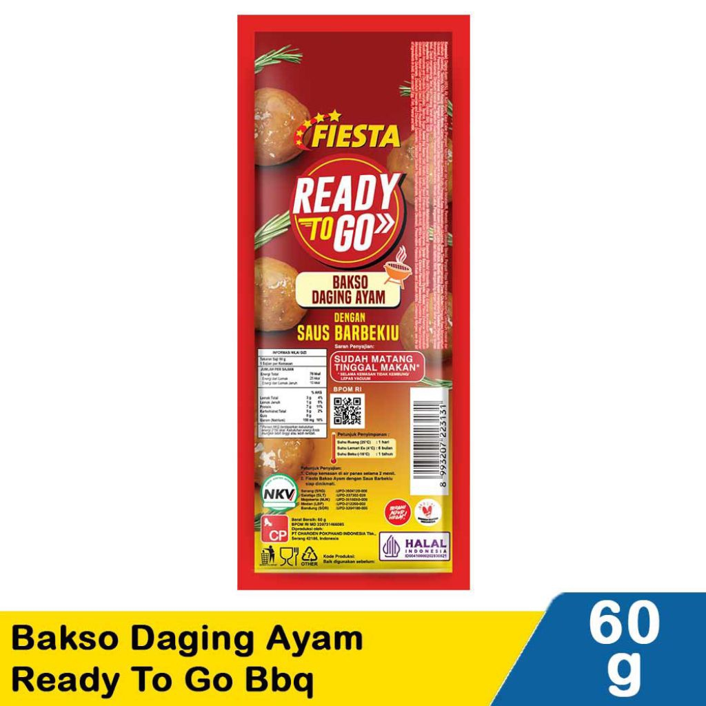 

Fiesta Bakso Ayam Ready To Go Bbq 60g