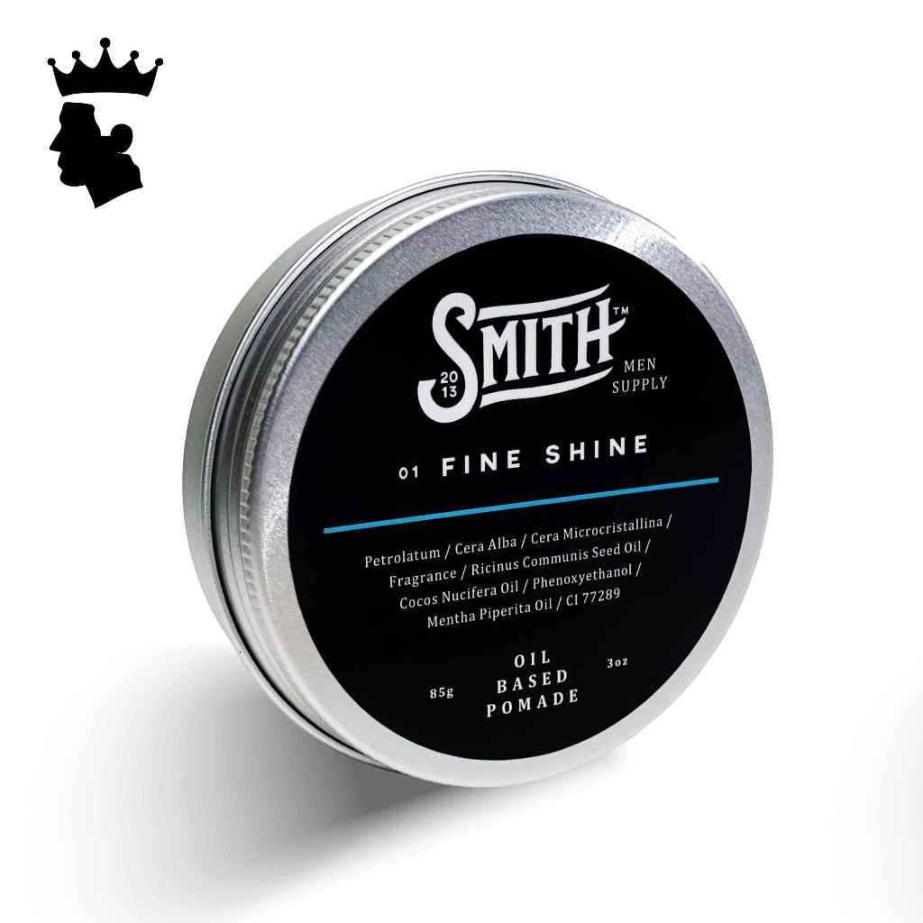 SMITH - Fine Shine Hair Pomade 85gr | Pomade Oil Based Rambut Pria | Smith Minyak Rambut | Hair Poma