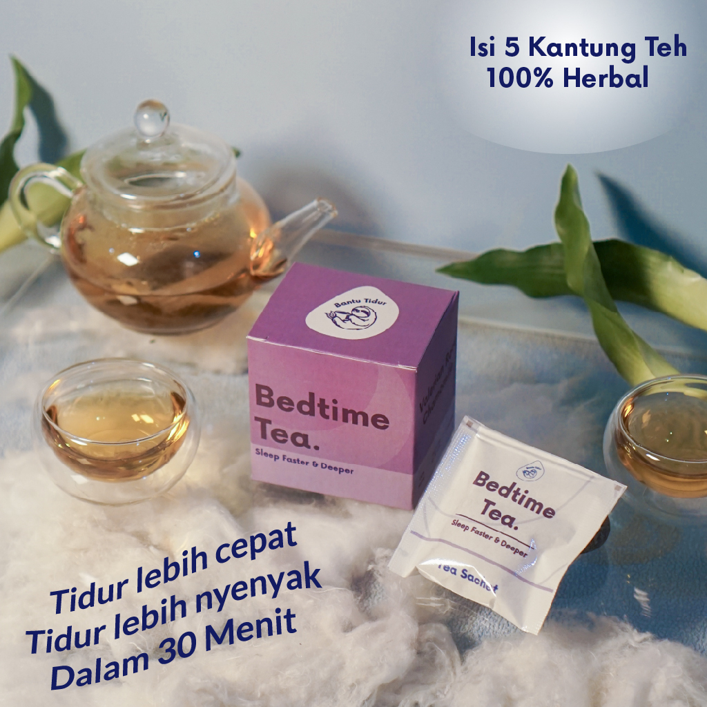 

Super Sleepy/Bedtime Tea - Kantung teh isi 5 herbal valerian dan chamomile untuk mengatasi insomnia