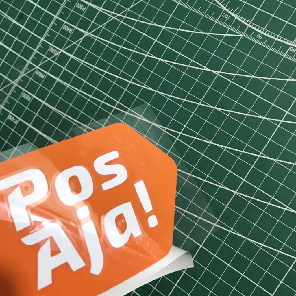 

pos aja! cutting stiker