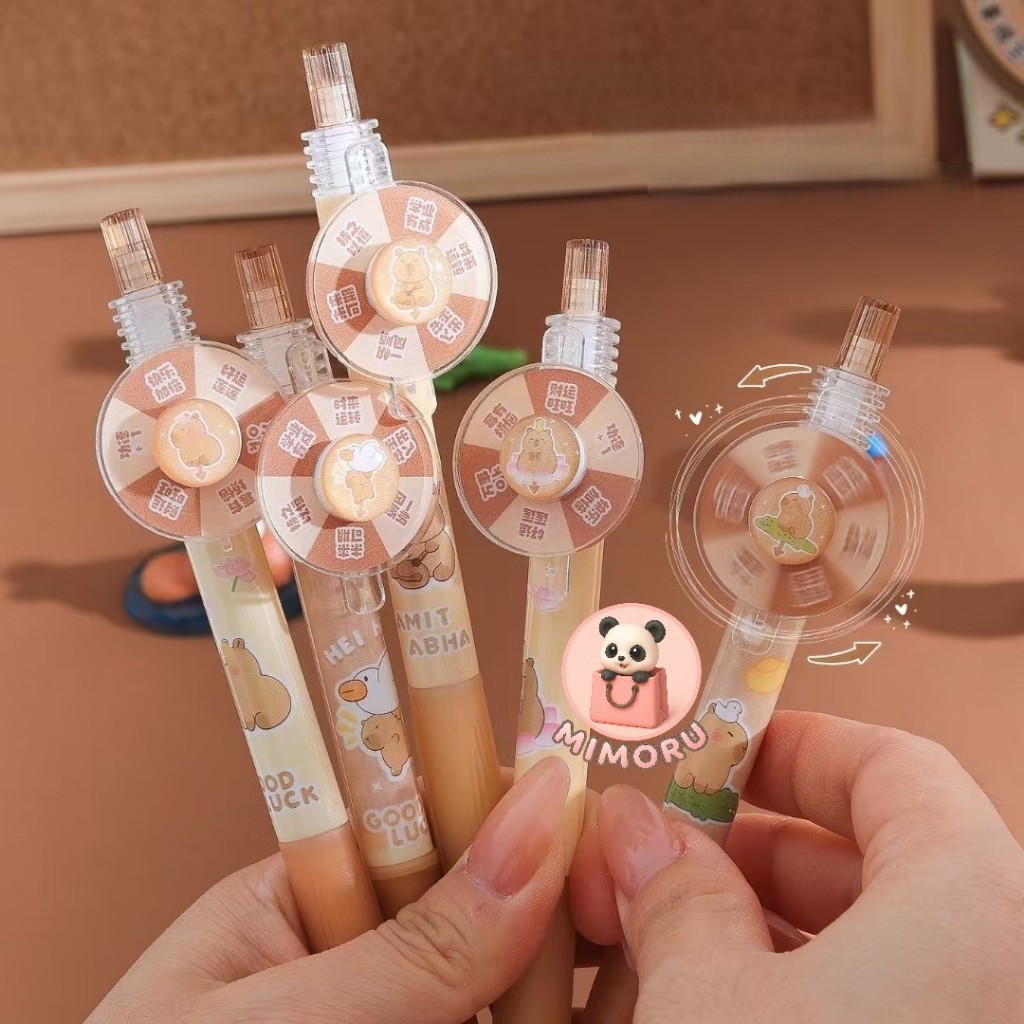 

Pulpen Capybara Spin Gel Pen Karakter Capibara Spinner Lucu Unik Funny Gemes Gemoy Cute