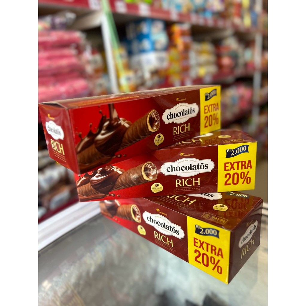 

Chocolatos Rich 19 gr 1 kotak 12 Pcs