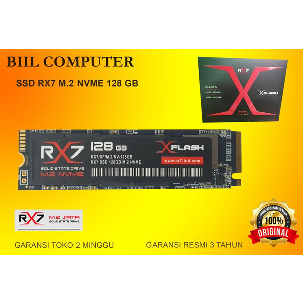SSD RX7 M2 NVME 128 GB