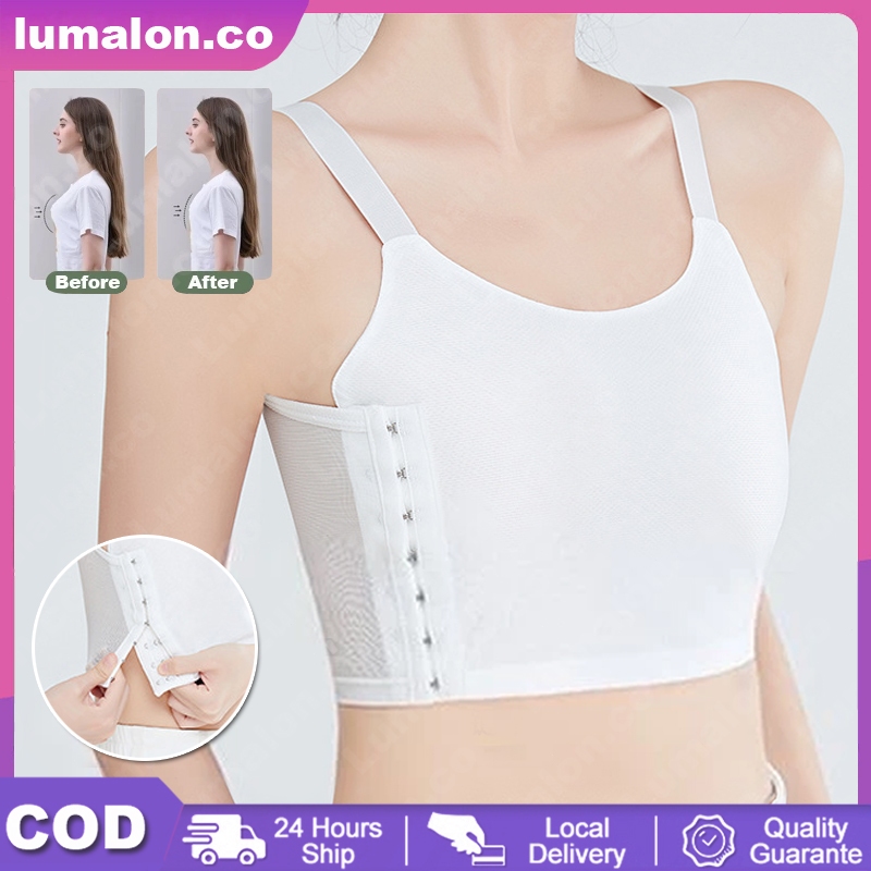 Breast Binder Model Camisole Wanita Breast Binder Perata Dada Model Kait Samping Breast Binder Kait