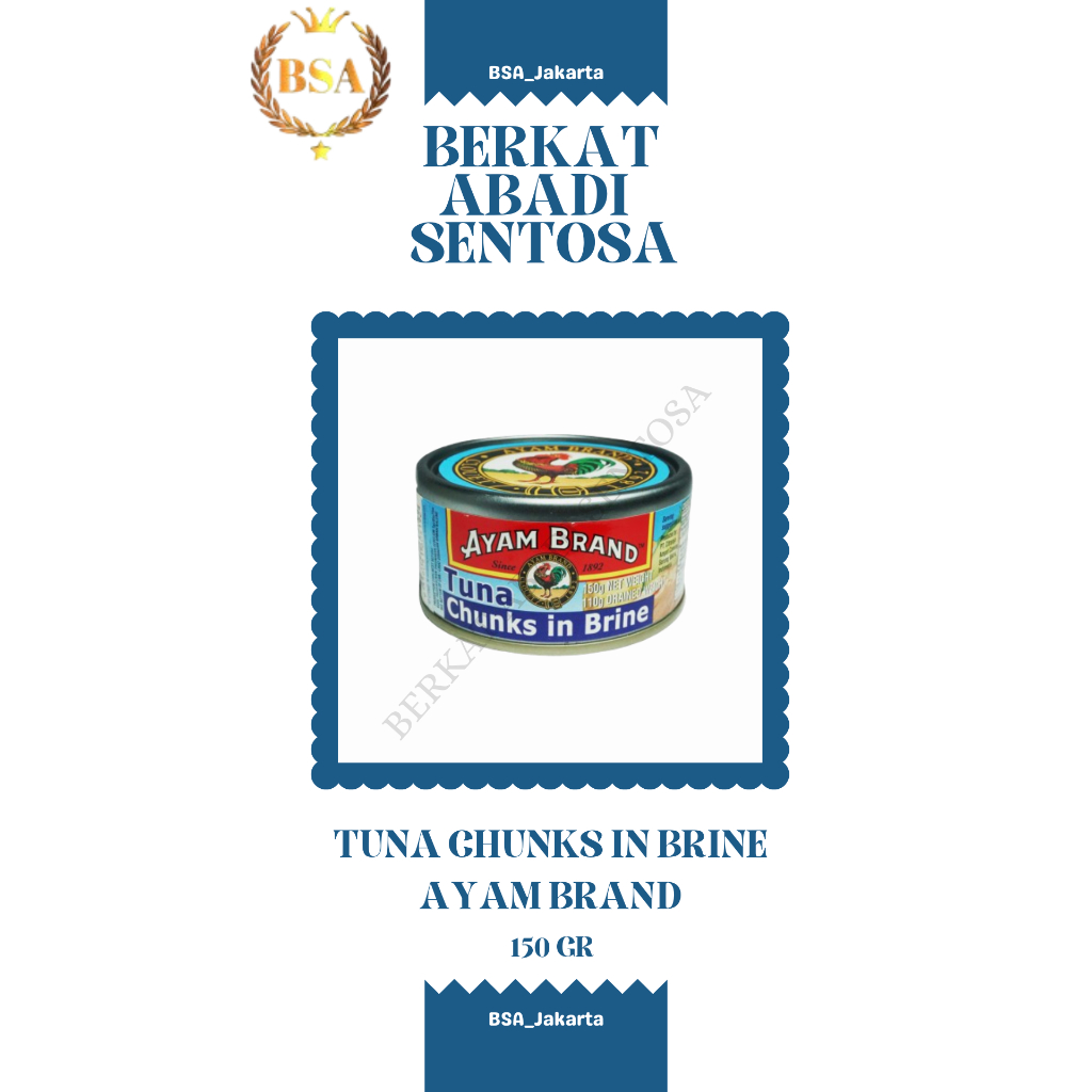

TUNA CHUNKS IN BRINE AYAM BRAND (150 GR)