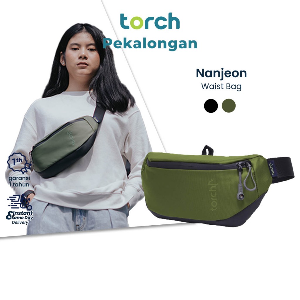TORCH Nanjeon Tas Pinggang Ringan Anti Air Pria Wanita - Tas Pinggang Waterproof