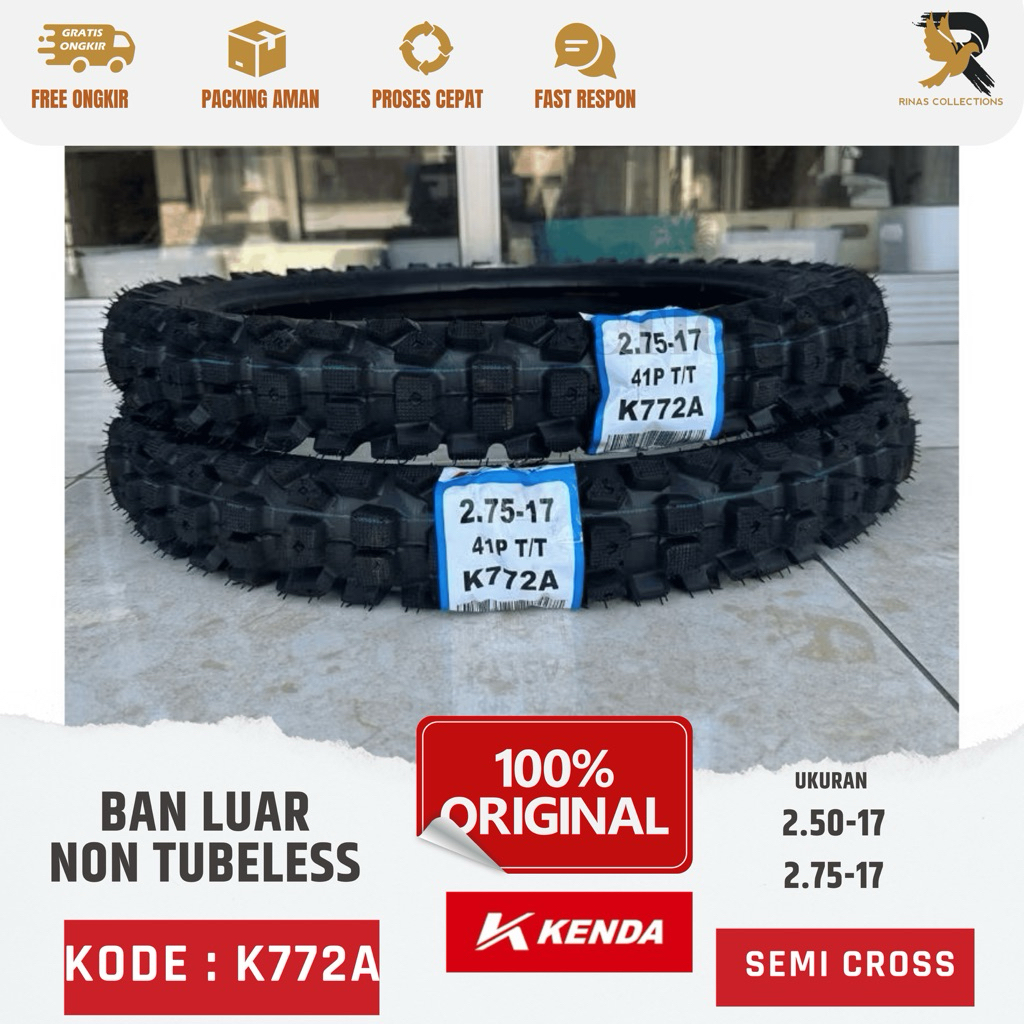 Ban Motor Cross Kenda K772A TubeType UK 250, 275, 300, 90/90, 70/100, 80/100, 90/100, 100/100, 110/1